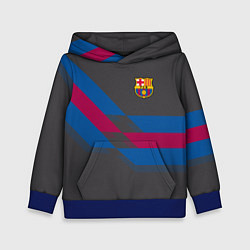 Толстовка-худи детская Barcelona FC: Dark style, цвет: 3D-синий