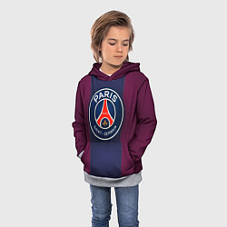 Толстовка-худи детская Paris Saint-Germain, цвет: 3D-меланж — фото 2