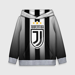 Толстовка-худи детская Juventus FC: New logo, цвет: 3D-меланж