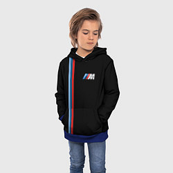 Толстовка-худи детская BMW BLACK COLLECTION БМВ, цвет: 3D-синий — фото 2