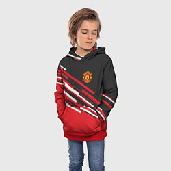 Толстовка-худи детская Man UTD FC: Sport Line 2018, цвет: 3D-красный — фото 2