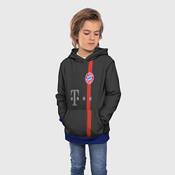 Толстовка-худи детская Bayern FC: Black 2018, цвет: 3D-синий — фото 2