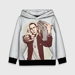 Толстовка-худи детская Eminem: Street Music, цвет: 3D-черный