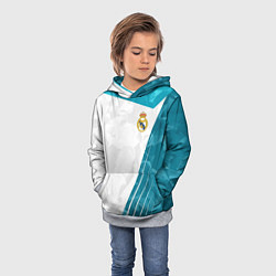 Толстовка-худи детская FC Real Madrid: Abstract, цвет: 3D-меланж — фото 2