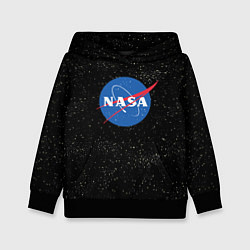 Толстовка-худи детская NASA: Endless Space цвета 3D-черный — фото 1