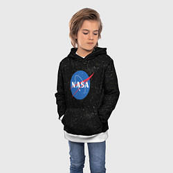 Толстовка-худи детская NASA: Endless Space, цвет: 3D-белый — фото 2