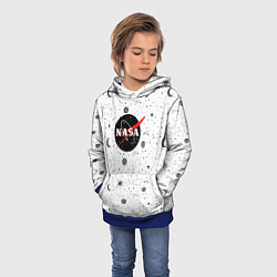 Толстовка-худи детская NASA: Moonlight, цвет: 3D-синий — фото 2