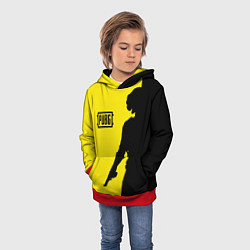 Толстовка-худи детская PUBG: Yellow Shadow, цвет: 3D-красный — фото 2