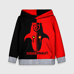 Толстовка-худи детская Juggernaut Blood, цвет: 3D-меланж
