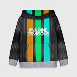 Толстовка-худи детская Imagine Dragons: Evolve Lines, цвет: 3D-меланж