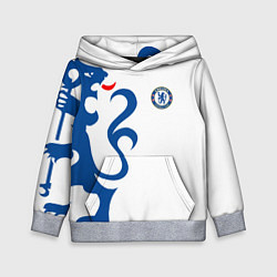 Толстовка-худи детская FC Chelsea: White Lion, цвет: 3D-меланж