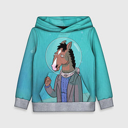 Толстовка-худи детская BoJack, цвет: 3D-меланж