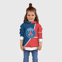 Толстовка-худи детская FC PSG: France, цвет: 3D-белый — фото 2
