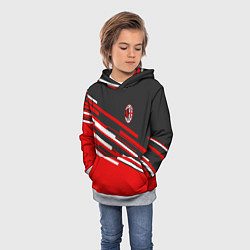 Толстовка-худи детская АC Milan: R&G, цвет: 3D-меланж — фото 2