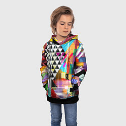 Толстовка-худи детская RGB Geometry, цвет: 3D-черный — фото 2