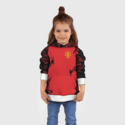 Толстовка-худи детская FC Manchester United: Red Original, цвет: 3D-белый — фото 2