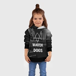 Толстовка-худи детская Watch Dogs: Hacker, цвет: 3D-черный — фото 2