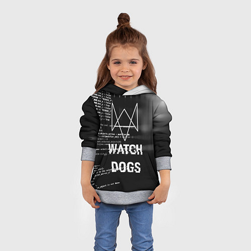 Детская толстовка Watch Dogs: Hacker / 3D-Меланж – фото 4