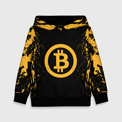 Толстовка-худи детская Bitcoin Master, цвет: 3D-черный