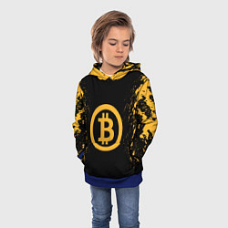 Толстовка-худи детская Bitcoin Master, цвет: 3D-синий — фото 2