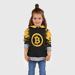 Толстовка-худи детская Bitcoin Master, цвет: 3D-меланж — фото 2