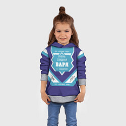 Толстовка-худи детская Очень сладкая Варя, цвет: 3D-меланж — фото 2
