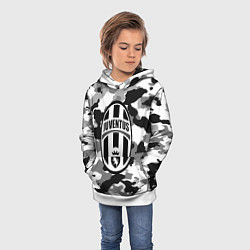 Толстовка-худи детская FC Juventus: Camouflage, цвет: 3D-белый — фото 2