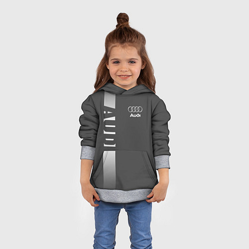 Детская толстовка Audi: Grey Sport / 3D-Меланж – фото 4