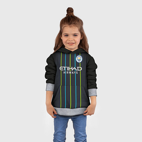 Детская толстовка FC Manchester City: Away 18/19 / 3D-Меланж – фото 4