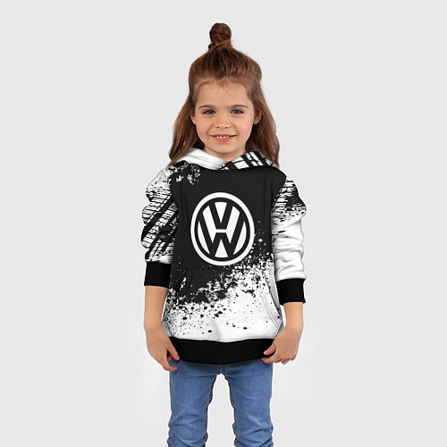 Детская толстовка Volkswagen: Black Spray / 3D-Черный – фото 4