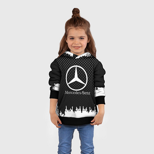 Детская толстовка Mercedes-Benz: Black Side / 3D-Черный – фото 4