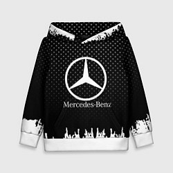 Толстовка-худи детская Mercedes-Benz: Black Side, цвет: 3D-белый