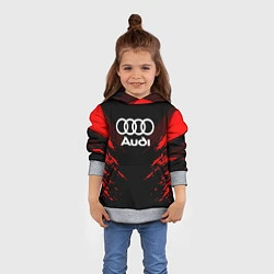 Толстовка-худи детская Audi: Red Anger, цвет: 3D-меланж — фото 2
