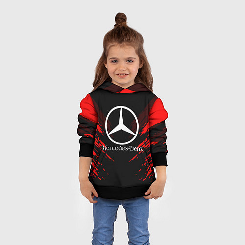 Детская толстовка Mercedes-Benz: Red Anger / 3D-Черный – фото 4
