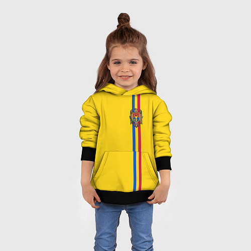 Детская толстовка Молдавия: лента с гербом / 3D-Черный – фото 4
