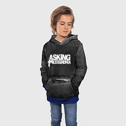 Толстовка-худи детская Asking Alexandria: Black Micro, цвет: 3D-синий — фото 2