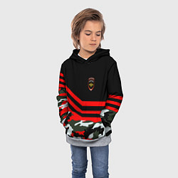 Толстовка-худи детская Полиция: Камуфляж, цвет: 3D-меланж — фото 2