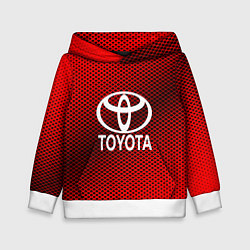 Толстовка-худи детская Toyota: Red Carbon, цвет: 3D-белый