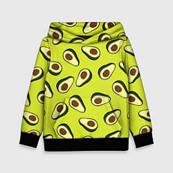 Толстовка-худи детская Стиль авокадо, цвет: 3D-черный