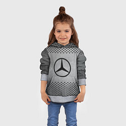 Толстовка-худи детская Mercedes-Benz: Hardened Steel, цвет: 3D-меланж — фото 2