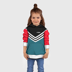 Толстовка-худи детская Firm 90s: Arrows Style, цвет: 3D-белый — фото 2