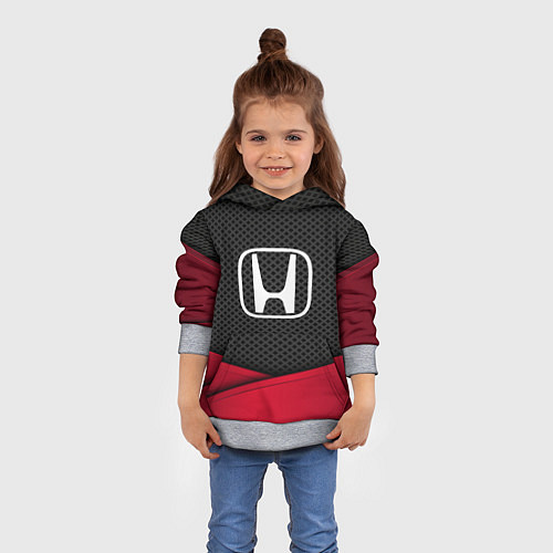 Детская толстовка Honda: Grey Carbon / 3D-Меланж – фото 4