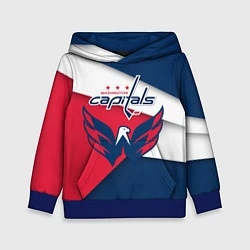 Толстовка-худи детская Washington Capitals, цвет: 3D-синий