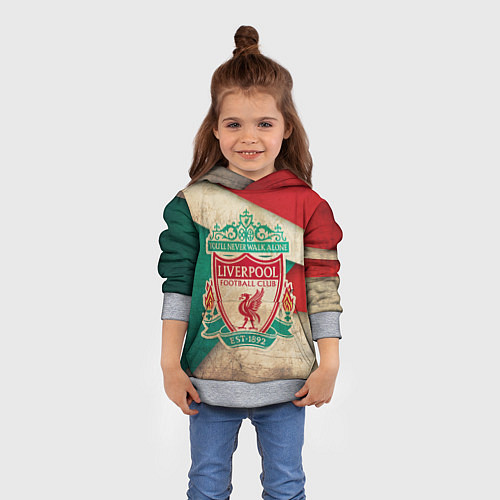 Детская толстовка FC Liverpool: Old Style / 3D-Меланж – фото 4