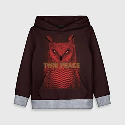 Толстовка-худи детская Twin Peaks: Red Owl, цвет: 3D-меланж