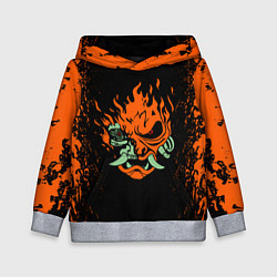 Толстовка-худи детская Cyberpunk 2077: SAMURAI, цвет: 3D-меланж