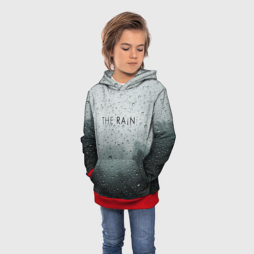 Детская толстовка The Rain / 3D-Красный – фото 3