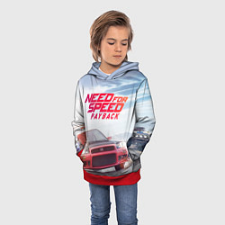 Толстовка-худи детская Need for Speed: Payback, цвет: 3D-красный — фото 2
