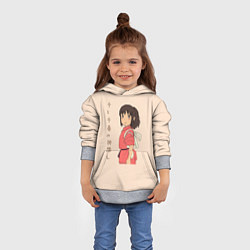 Толстовка-худи детская Унесённые призраками, цвет: 3D-меланж — фото 2