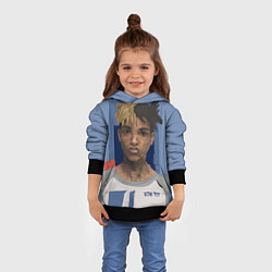 Толстовка-худи детская XXXTentacion Art, цвет: 3D-черный — фото 2